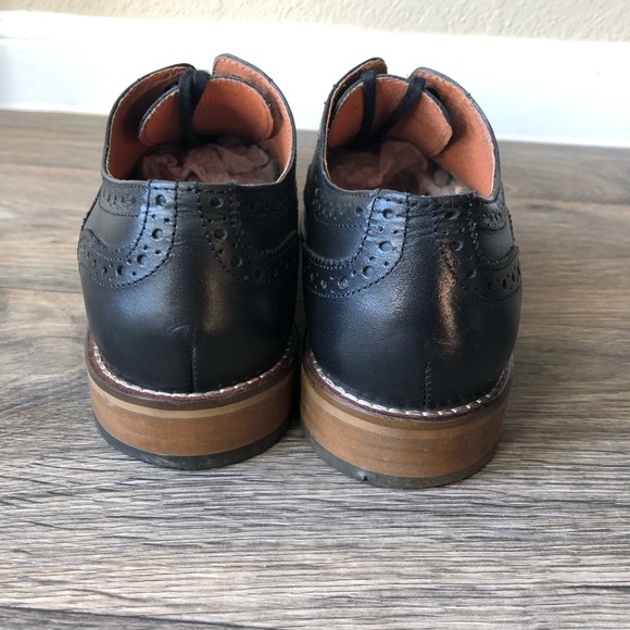 Stafford Nolan Black Dress Shoes - Picture 5 of 7